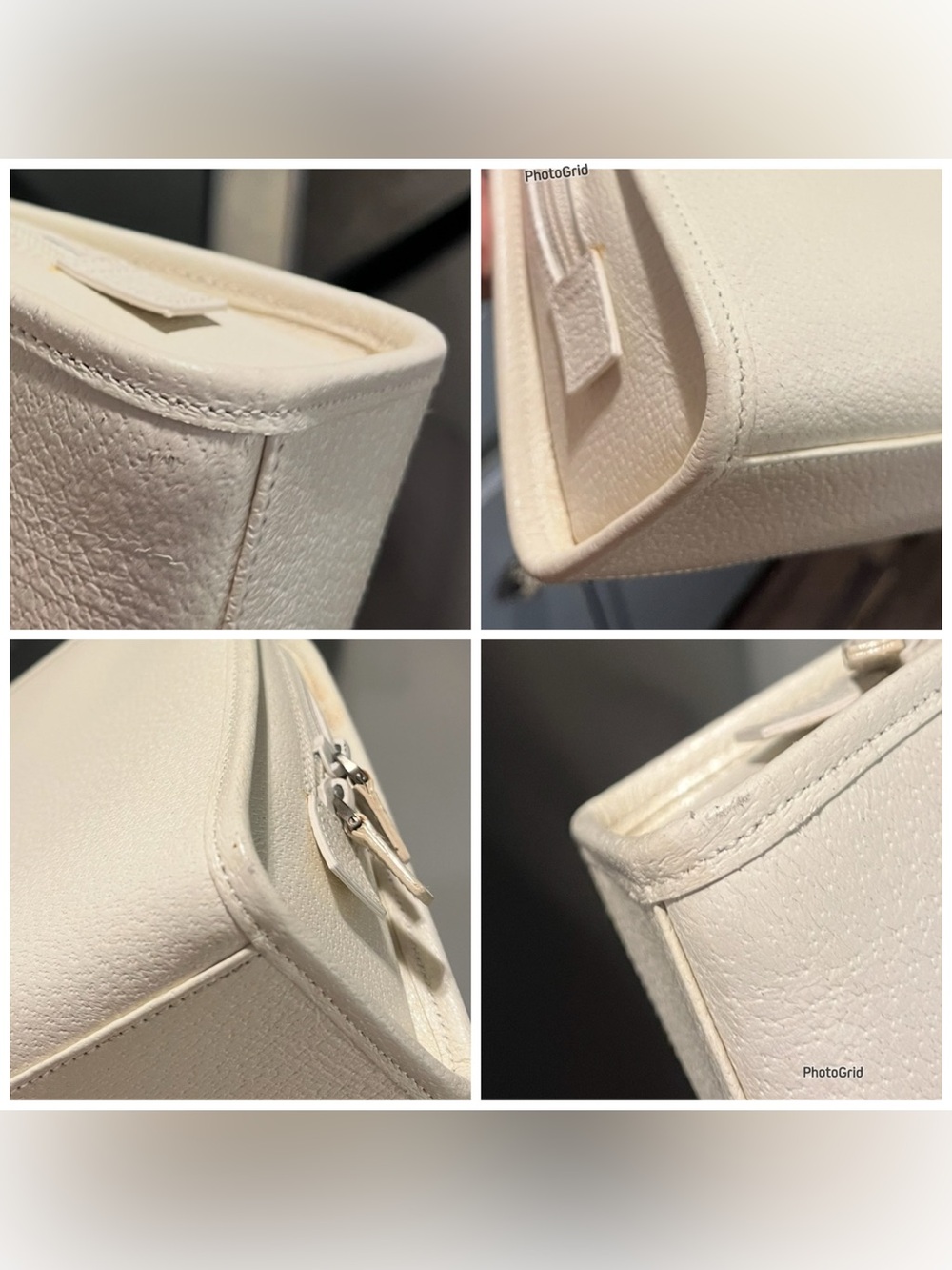 GUCCI Jackie Piston Lock Dome Bag - Ivory Leather - Vintage - w/ COA - Picture 13 of 16